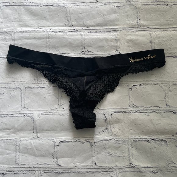 Victoria's Secret Black Lace Panties